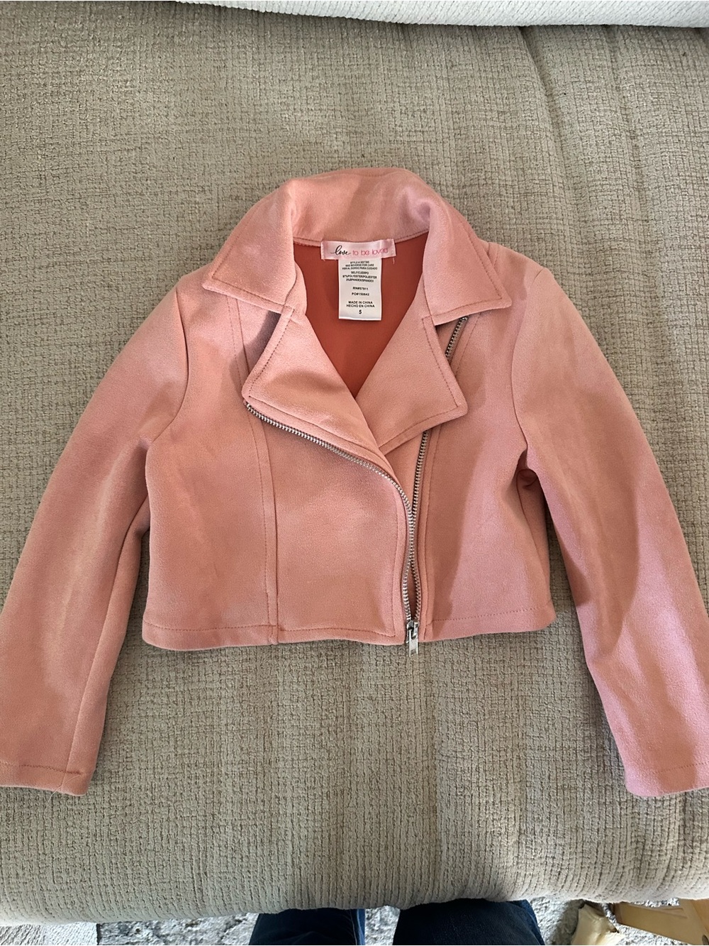 Love To Be Loved Pink Jacket Size 5